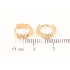 Серьги Xuping Позолота 18K колечки Классика, шир. 2мм ø 11мм фото №2