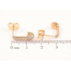 Серьги Xuping Позолота 18K пусеты Булавки с инкрустацией цирконием фото №2 Серьги Xuping Позолота 18K пусеты Булавки с инкрустацией цирконием фото №2