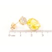 Серьги Xuping Позолота 18K пусеты Кристальные цветочки с желтыми фианитами фото №2 Серьги Xuping Позолота 18K пусеты Кристальные цветочки с желтыми фианитами фото №2