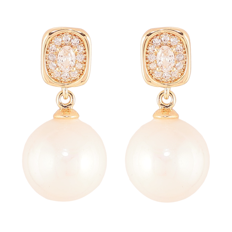 Серьги Xuping Позолота 18K пусеты Жемчужные подвески фото №22 Серьги Xuping Позолота 18K пусеты Жемчужные подвески фото №22