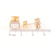 Серьги Xuping Позолота 18K пусеты Фианиты в обрамлении циркония 7х9мм фото №2 Серьги Xuping Позолота 18K пусеты Фианиты в обрамлении циркония 7х9мм фото №2