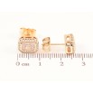 Серьги Xuping Позолота 18K пусеты Фианиты в обрамлении циркония 7х9мм фото №2 Серьги Xuping Позолота 18K пусеты Фианиты в обрамлении циркония 7х9мм фото №2