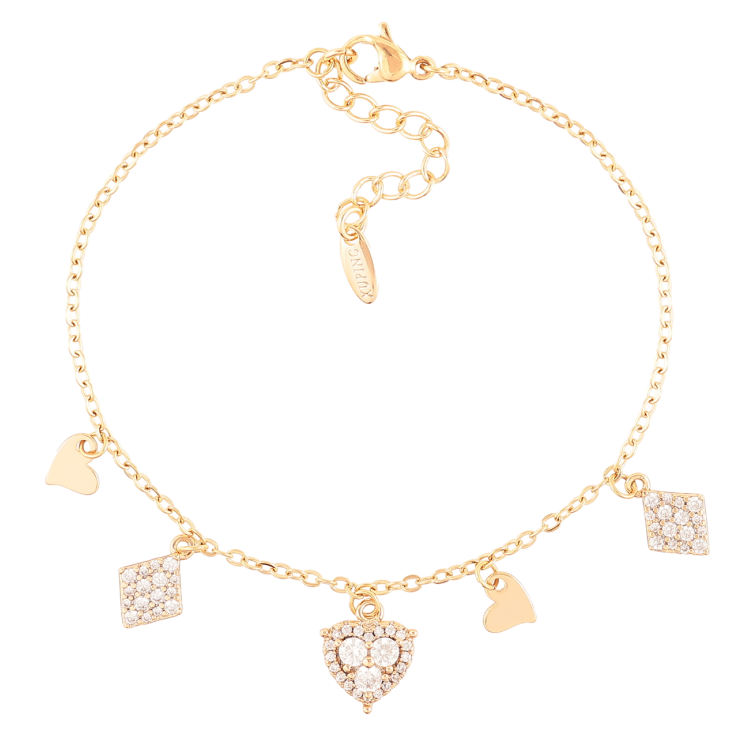 Браслет Xuping Позолота 18K Цепочка с подвесками размер с доп.цепочкой 17-20.5см х 1мм фото №15