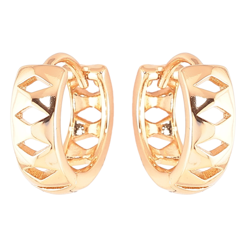 Серьги Xuping Позолота 18K колечки Резной узор фото №1 Серьги Xuping Позолота 18K колечки Резной узор фото №1