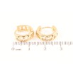 Серьги Xuping Позолота 18K колечки Резной узор фото №2 Серьги Xuping Позолота 18K колечки Резной узор фото №2