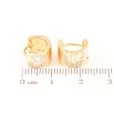 Серьги Xuping Позолота 18K колечки Кристальные сердечки фото №2 Серьги Xuping Позолота 18K колечки Кристальные сердечки фото №2