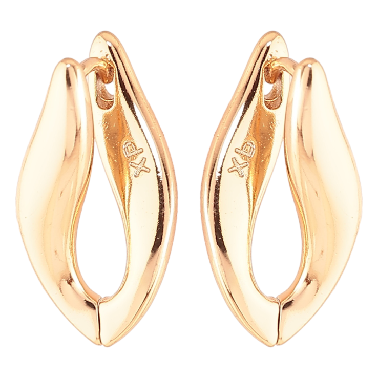 Серьги Xuping Позолота 18K колечки Декоративные фото №9