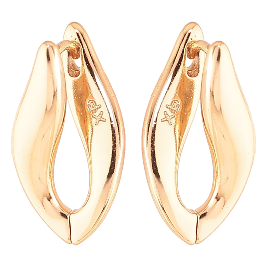 Серьги Xuping Позолота 18K колечки Декоративные фото №1