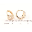 Серьги Xuping Позолота 18K колечки Ромбы с дорожками циркония фото №2