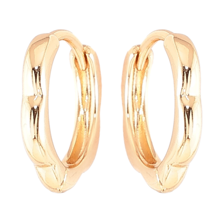 Серьги Xuping Позолота 18K колечки Цветочки фото №8