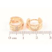 Серьги Xuping Позолота 18K колечки Узор с цирконием фото №2 Серьги Xuping Позолота 18K колечки Узор с цирконием фото №2