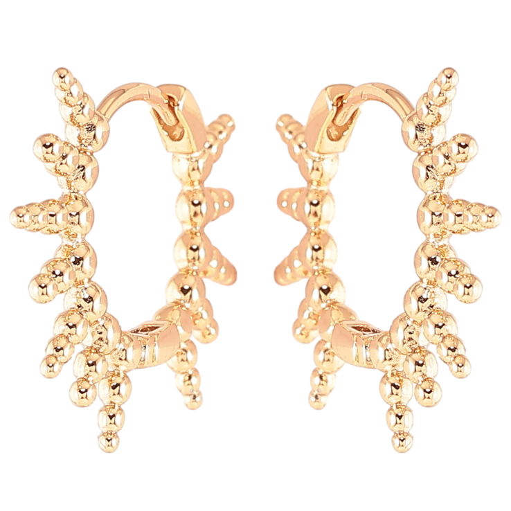Серьги Xuping Позолота 18K колечки Декоративный узор фото №8