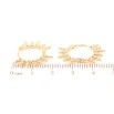 Серьги Xuping Позолота 18K колечки Декоративный узор фото №2