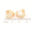 Серьги Xuping Позолота 18K колечки Декоративный резной узор фото №2