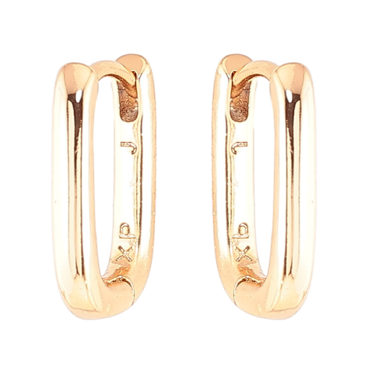 Серьги Xuping Позолота 18K колечки Овальные 10х13мм фото №18