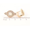 Сережки Xuping колір 18K з кристалами Swarovski англійський замок «White Opal з інкрустацією кристалами» фото №2 Сережки Xuping колір 18K з кристалами Swarovski англійський замок «White Opal з інкрустацією кристалами» фото №2