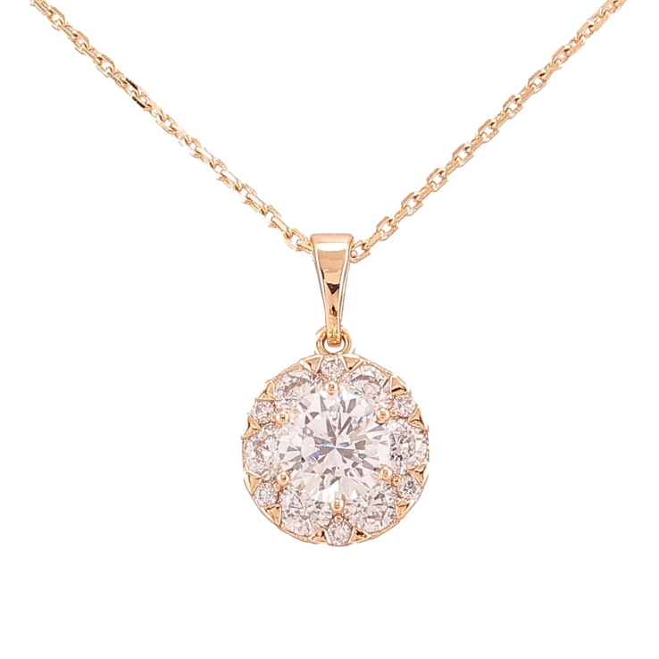 Кулон на ланцюжку Xuping Позолота 18K «Інкрустація цирконієм» довжина 40-46см х 1мм фото №7 Кулон на ланцюжку Xuping Позолота 18K «Інкрустація цирконієм» довжина 40-46см х 1мм фото №7