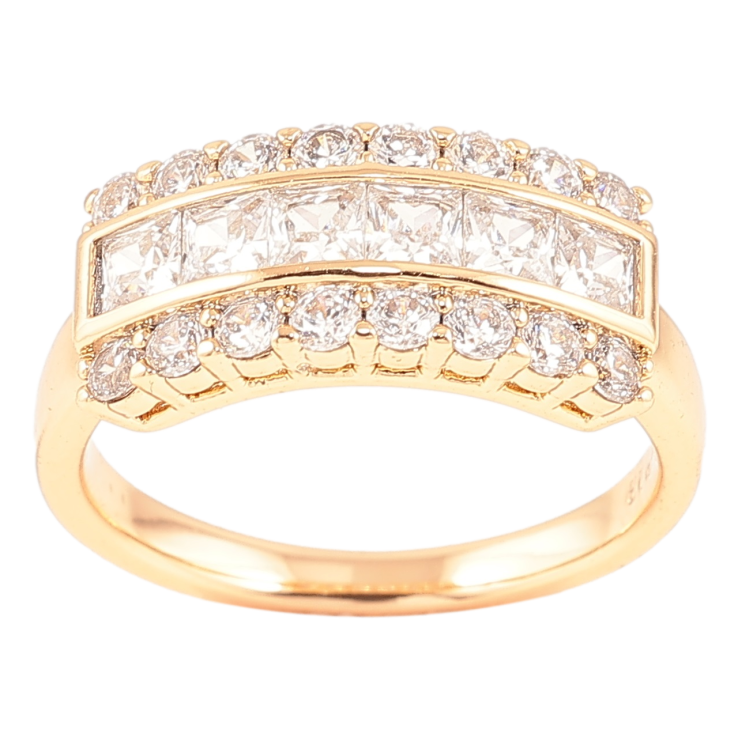 Каблучка Xuping Позолота 18K «Інкрустація цирконієм» фото №11 Каблучка Xuping Позолота 18K «Інкрустація цирконієм» фото №11