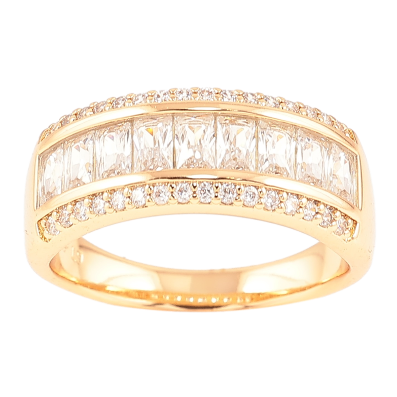 Каблучка Xuping Позолота 18K «Інкрустація цирконієм» фото №4 Каблучка Xuping Позолота 18K «Інкрустація цирконієм» фото №4