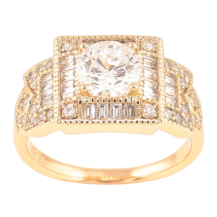 Каблучка Xuping Позолота 18K «Інкрустація цирконієм» фото №11 Каблучка Xuping Позолота 18K «Інкрустація цирконієм» фото №11