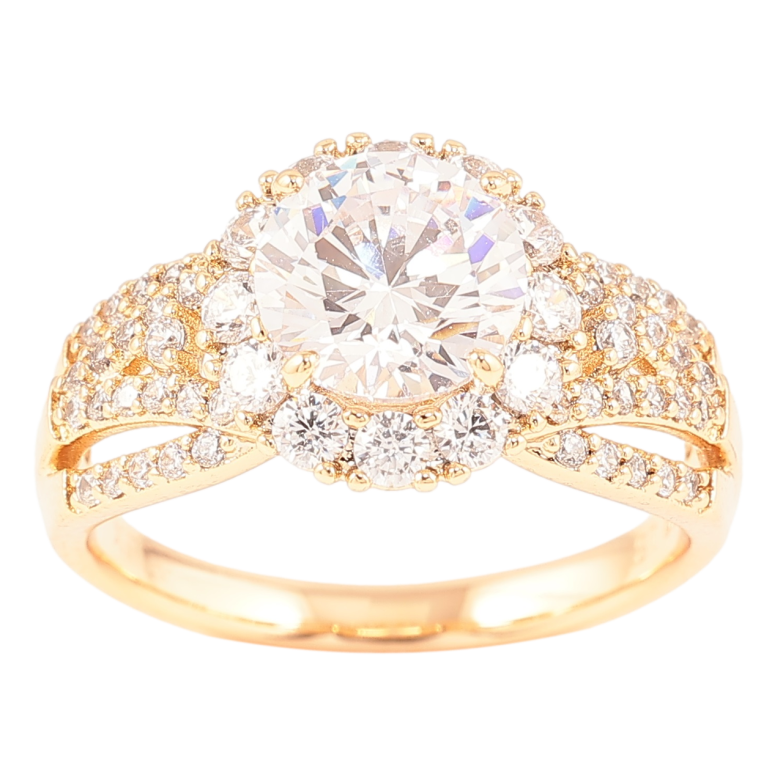 Каблучка Xuping Позолота 18K «Інкрустація цирконієм» фото №12 Каблучка Xuping Позолота 18K «Інкрустація цирконієм» фото №12