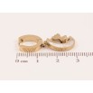 Серьги Xuping TTM Stainless Steel цвет 14К подвески на колечках Полумесяц с бабочкой, перламутровые вставки фото №2 Серьги Xuping TTM Stainless Steel цвет 14К подвески на колечках Полумесяц с бабочкой, перламутровые вставки фото №2