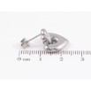 Серьги Xuping TTM Stainless Steel цвет Родий пусеты Декоративные подвески фото №2