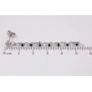 Серьги Xuping TTM Stainless Steel цвет Родий пусеты Подвески из цепочек с черно-белым бисером фото №2