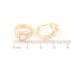 Сережки Xuping M&L Колір 18K колечка Сердечка з цирконієм» фото №2