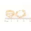 Сережки Xuping M&L Колір 18K колечка Візерунок з кришталевих квіточок фото №2