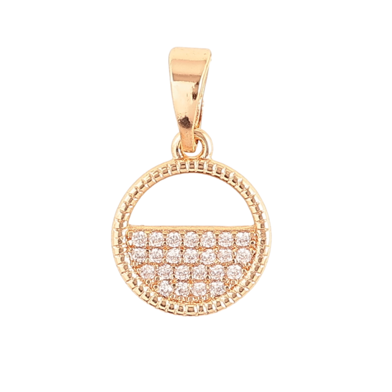 Кулон Xuping M&L Колір 18K «Колечко з цирконієм» для ланцюжка до 5мм фото №4 Кулон Xuping M&L Колір 18K «Колечко з цирконієм» для ланцюжка до 5мм фото №4