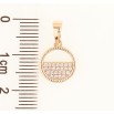 Кулон Xuping M&L Колір 18K «Колечко з цирконієм» для ланцюжка до 5мм фото №2 Кулон Xuping M&L Колір 18K «Колечко з цирконієм» для ланцюжка до 5мм фото №2