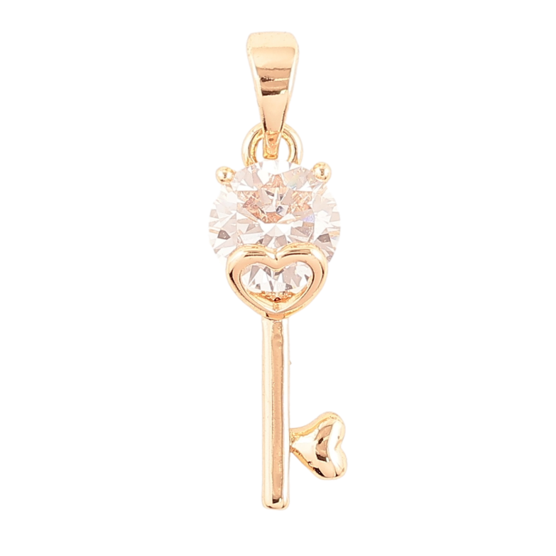 Кулон Xuping M&L Колір 18K «Ключик з кристалом» для ланцюжка до 5мм фото №1 Кулон Xuping M&L Колір 18K «Ключик з кристалом» для ланцюжка до 5мм фото №1