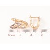Серьги Xuping Позолота 18K + Родий английский замок Декоративный узор с разноцветным цирконием фото №2 Серьги Xuping Позолота 18K + Родий английский замок Декоративный узор с разноцветным цирконием фото №2