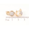 Серьги Xuping Позолота 18K + Родий английский замок Узор с инкрустацией цирконием фото №2 Серьги Xuping Позолота 18K + Родий английский замок Узор с инкрустацией цирконием фото №2