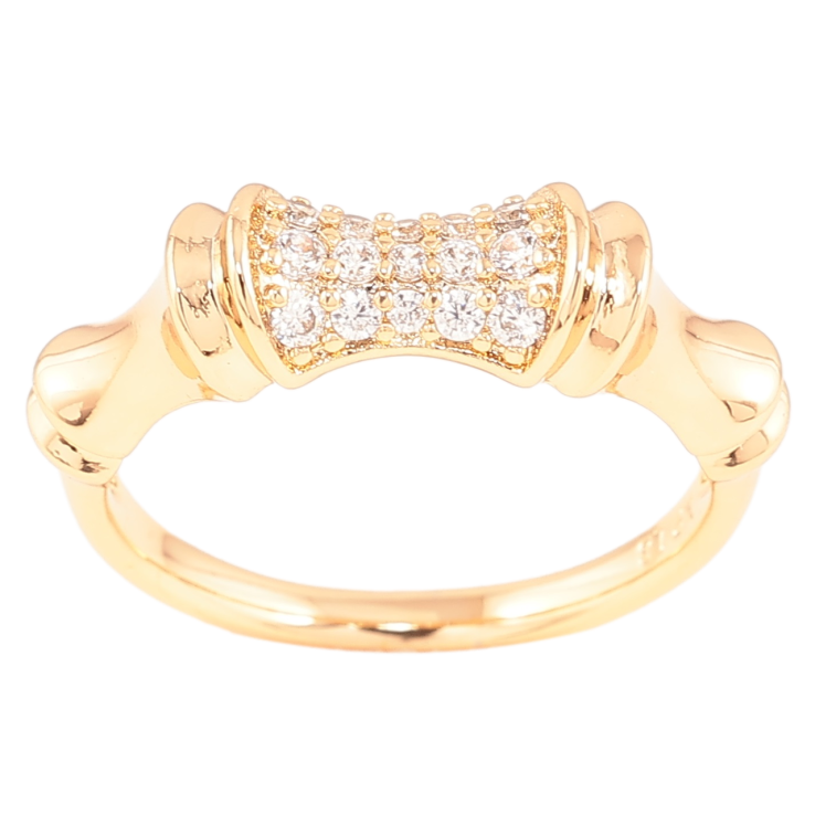 Каблучка Xuping Позолота 18K «Декоративний візерунок з цирконієм» фото №4 Каблучка Xuping Позолота 18K «Декоративний візерунок з цирконієм» фото №4