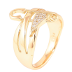 Кольцо Xuping Позолота 18K Узор с булавкой и цирконием фото №2 Кольцо Xuping Позолота 18K Узор с булавкой и цирконием фото №2