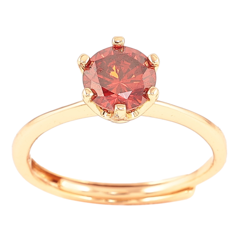 Каблучка Xuping Позолота 18K «Червоний фіаніт, ø 6мм» фото №20 Каблучка Xuping Позолота 18K «Червоний фіаніт, ø 6мм» фото №20
