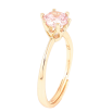 Кольцо Xuping Позолота 18K Розовый фианит, ø 6мм фото №2 Кольцо Xuping Позолота 18K Розовый фианит, ø 6мм фото №2