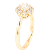 Каблучка Xuping Позолота 18K «Кришталева квіточка» фото №2 Каблучка Xuping Позолота 18K «Кришталева квіточка» фото №2