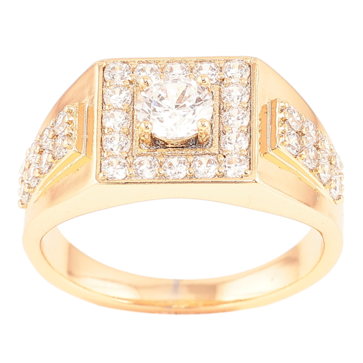 Перстень Xuping Позолота 18K Инкрустация цирконием с фианитом фото №12