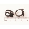 Серьги Xuping Позолота Black (черное золото) колечки Бабочки с инкрустацией цирконием фото №2 Серьги Xuping Позолота Black (черное золото) колечки Бабочки с инкрустацией цирконием фото №2