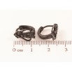 Серьги Xuping Позолота Black (черное золото) колечки Декоративный узор с черным цирконием фото №2 Серьги Xuping Позолота Black (черное золото) колечки Декоративный узор с черным цирконием фото №2
