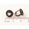 Сережки Xuping Позолота Black (чорне золото) колечка «Колечка з чорним цирконієм» фото №2 Сережки Xuping Позолота Black (чорне золото) колечка «Колечка з чорним цирконієм» фото №2