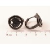 Серьги Xuping Позолота Black (черное золото) колечки Сердечки в колечках с черным цирконием фото №2 Серьги Xuping Позолота Black (черное золото) колечки Сердечки в колечках с черным цирконием фото №2