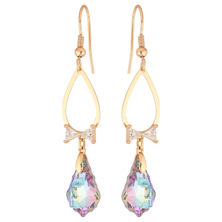 Серьги Xuping цвет 18K с кристаллами Swarovski французский замок Подвески с кристаллами Paradise Shine фото №2