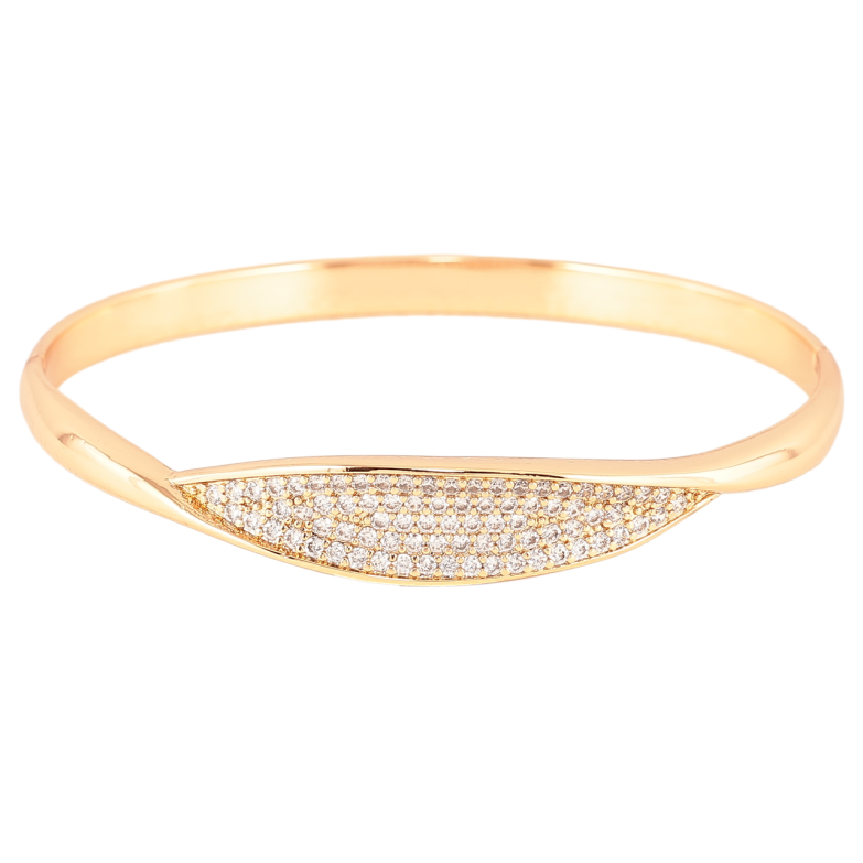 Браслет Xuping Позолота 18K Инкрустация цирконием ø 5.8см фото №2