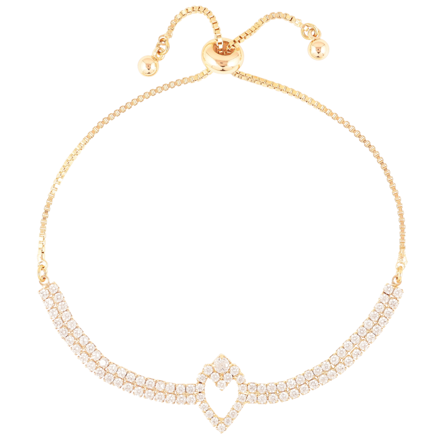 Браслет Xuping Позолота 18K Инкрустация цирконием на бегунке 12-22см х 1мм фото №1 Браслет Xuping Позолота 18K Инкрустация цирконием на бегунке 12-22см х 1мм фото №1