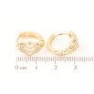 Серьги Xuping Позолота 18K колечки Романтический узор с цирконием фото №2 Серьги Xuping Позолота 18K колечки Романтический узор с цирконием фото №2