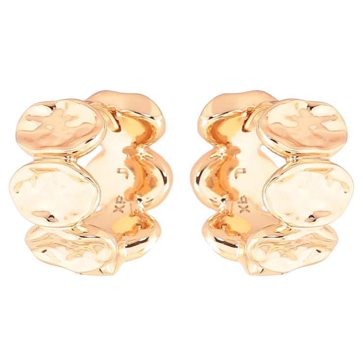 Серьги Xuping Позолота 18K колечки Декоративный узор фото №9